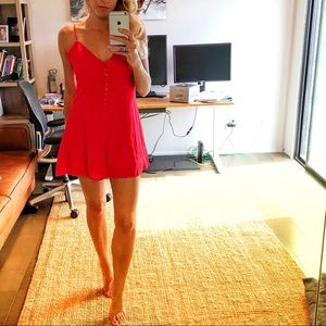 LULUS Red Hot Summer Short Romper Size Small S NEW